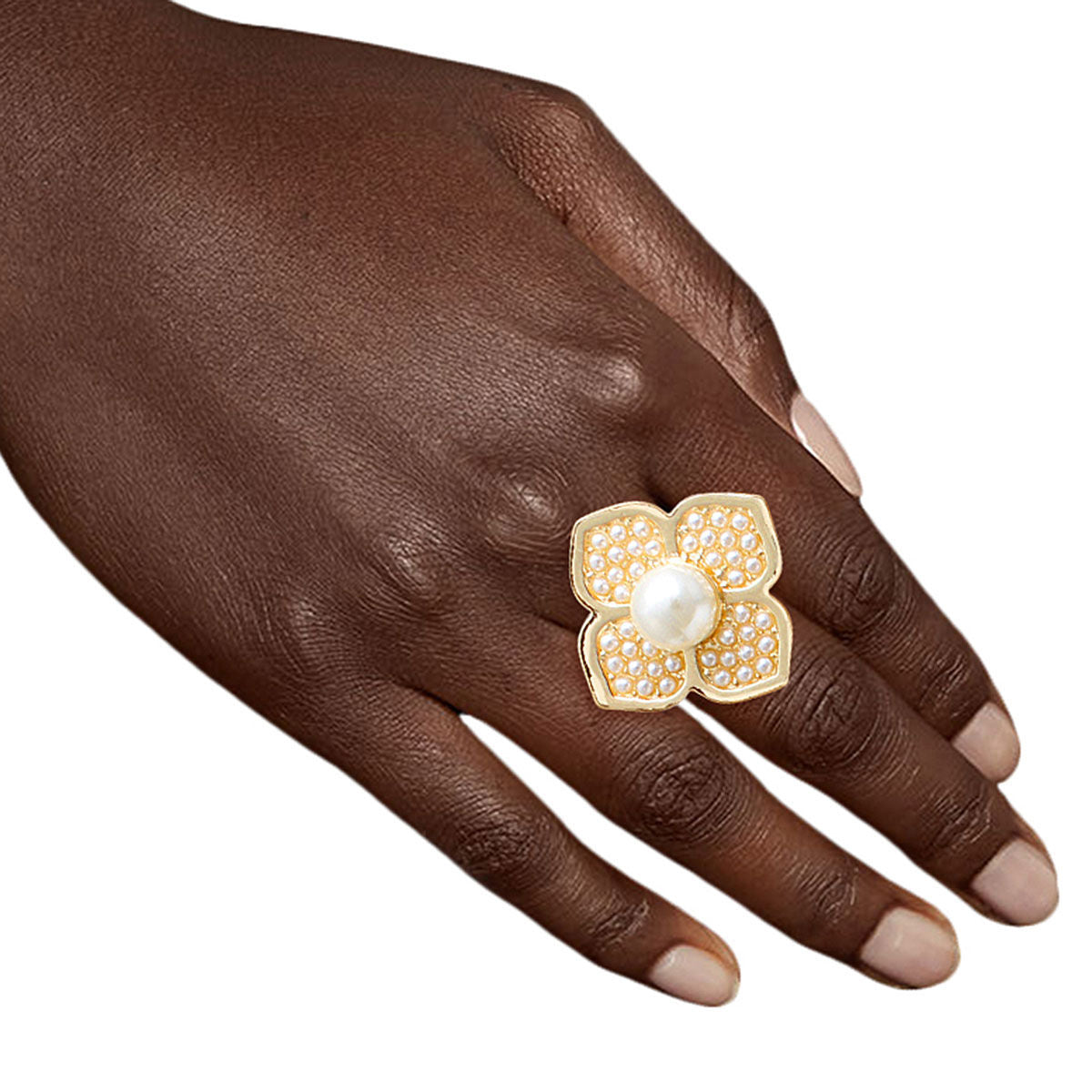 Pearl Bloom: Flower Ring