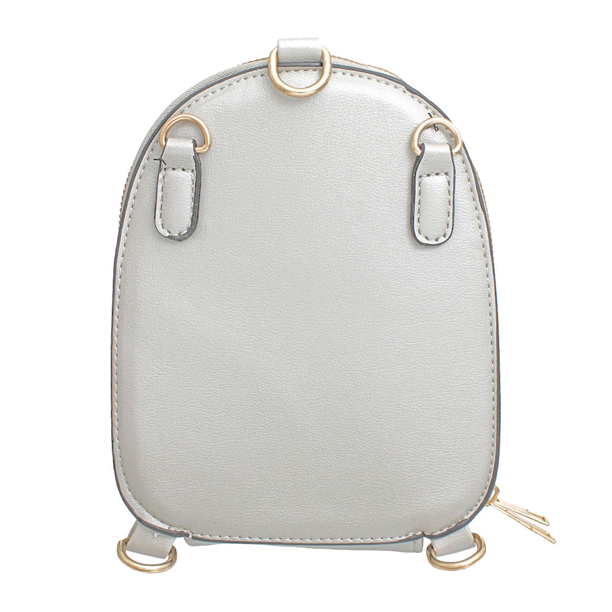 Mini Backpack Silver Flower Wallet Bag For Women