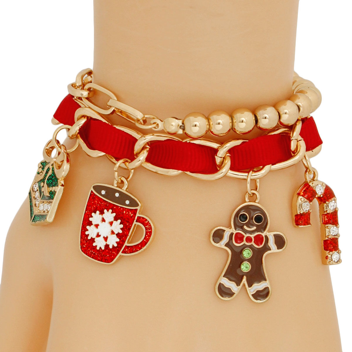 Red Xmas Cocoa Bracelets