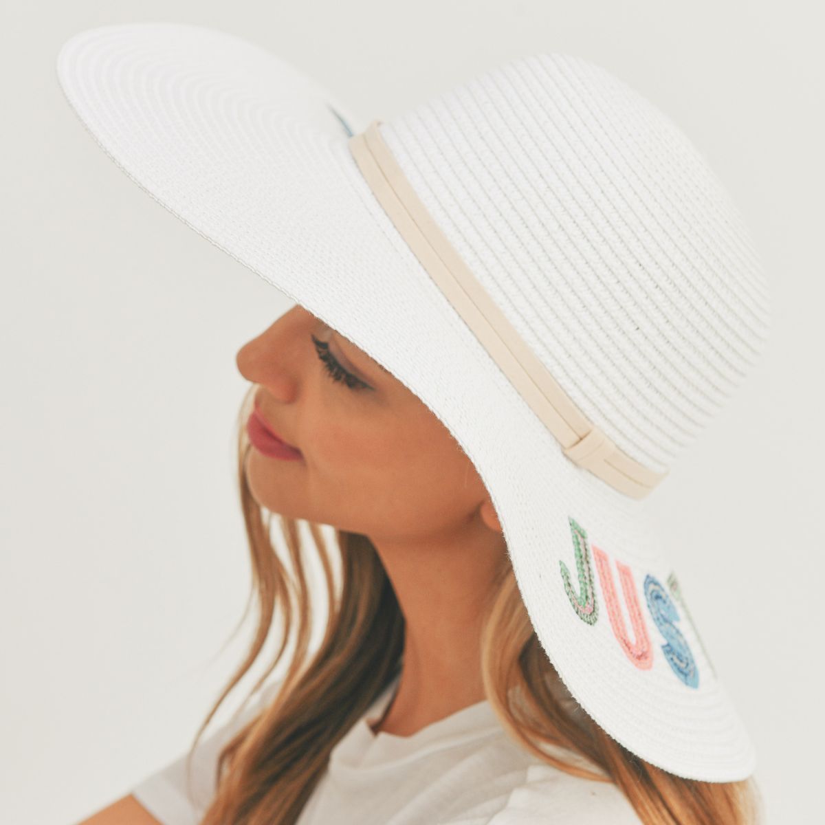 JUST CHILL OUT White Floppy Hat