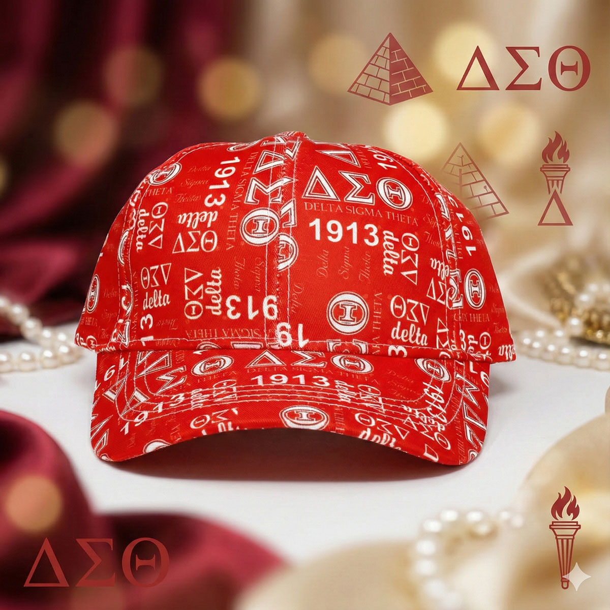 DST Sorority Pride Graphic Print Baseball Hat