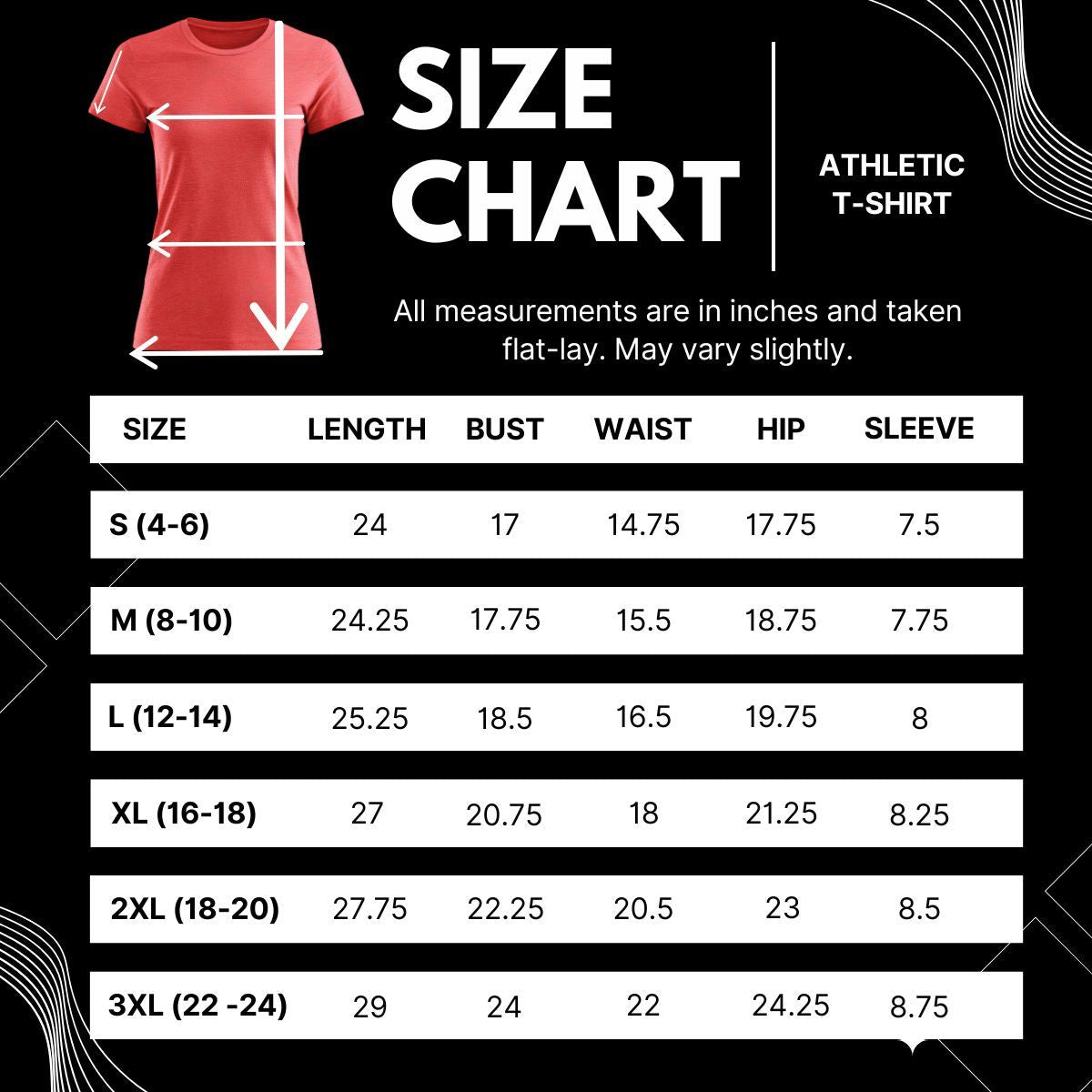 DST Certified Medium Delta Girl Red Athletic Tee