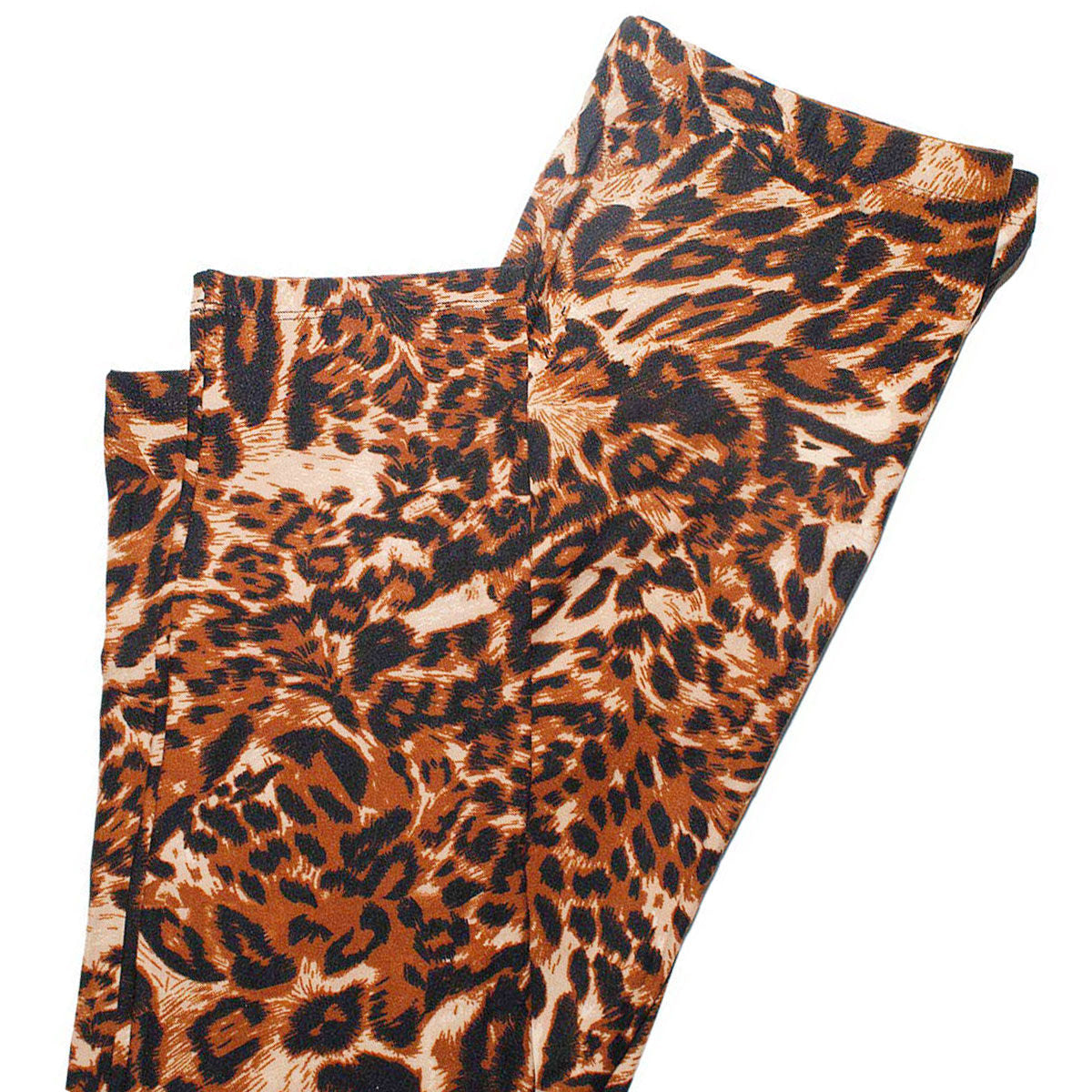 Plus Size Leopard Leggings-Waist 33-39